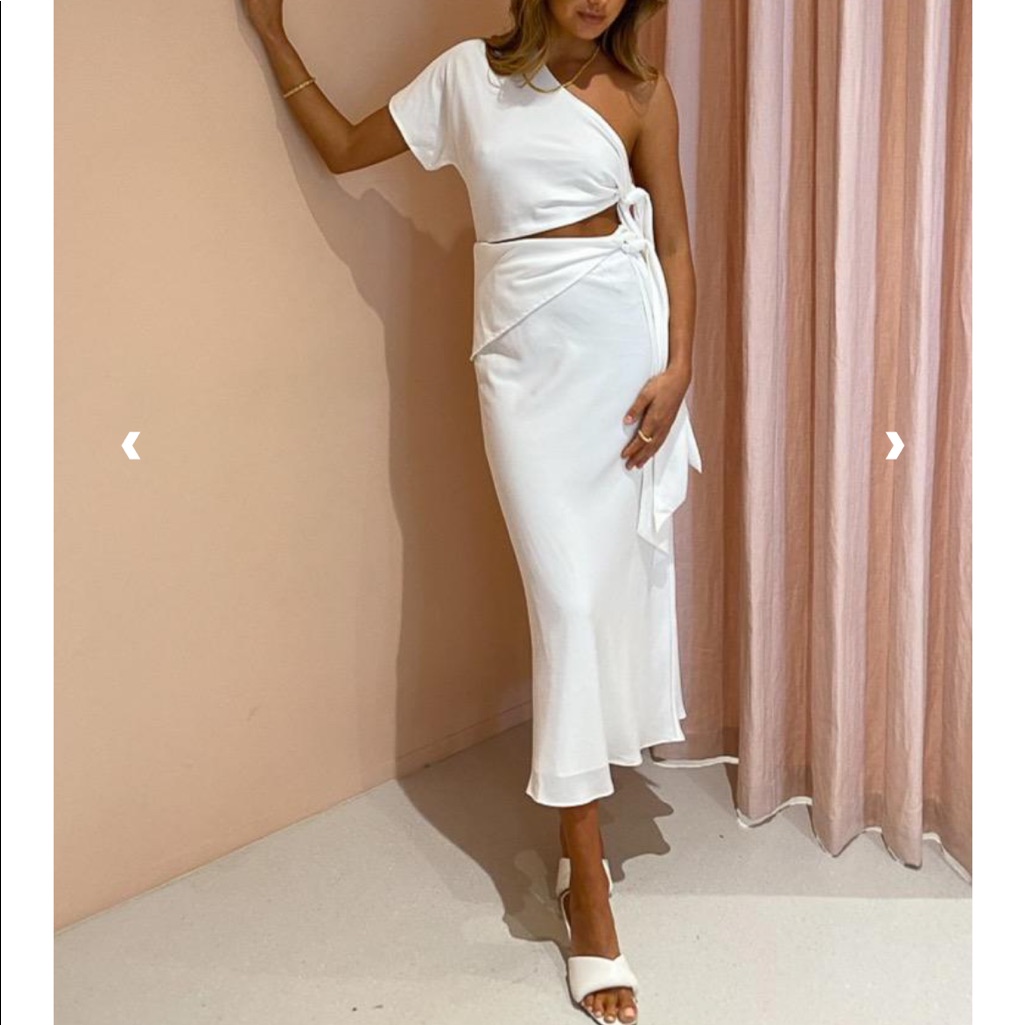 Coco And Lola White Tie Issy Mona Dress